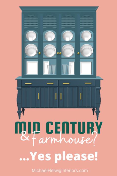 Is it possible to mix Mid Century style with Farmhouse style and have it look good? You sure can! Mixing decorating styles is like making soup. Combining the right ingredients and proportions result in something truly magnificent. Mid Century Meets Farmhouse, Mixing Mcm And Farmhouse, Mid Century Modern Mixed With Farmhouse, Mixing Mid Century And Farmhouse, Mid Century Farmhouse Style Kitchen, Mix Mid Century Modern And Traditional, Mid Century Modern Farmhouse Decor, Mixing Decor Styles, Mid Mod Farmhouse