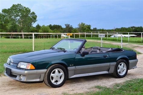 1991 Ford Mustang GT Convertible Fox Body Mustang Convertible, Ford Mustang Gt Convertible, Mustang Gt Convertible, Fox Mustang, Fox Body Mustang, Hummer Cars, Ford Mustang Convertible, Barrett Jackson Auction, Mustang Convertible