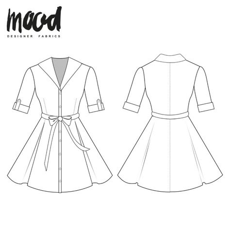 Mood Fabrics Free Pattern, Free Sewing Patterns Tops, Mood Sewing Patterns, Remaking Clothes, Studying Fashion, Mood Sewciety, Free Dress, Sheer Clothing, Free Sewing Patterns