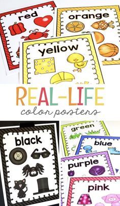 Color Projects For Kindergarten, Color Posters For Preschool, Free Color Posters For Preschool, Ecse Classroom Activities, Class Decoration Ideas Preschool Classroom Organization, Preschool Classroom Posters Free Printables, Color Math Activities Preschool, Colors Posters Free Printable, Early Preschool Classroom Decor