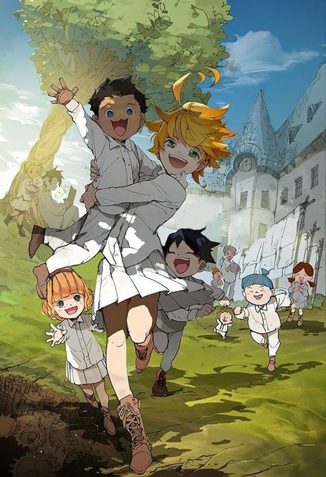 The Promised Neverland Anime Dubbed, Neverland Art, Poster Anime, The Promised Neverland, Promised Neverland, Anime Kawaii, Otaku Anime, Cute Anime Character, Anime Images