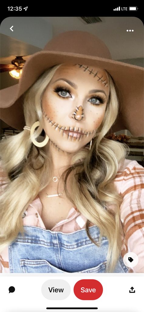 Cowgirl Halloween Makeup, Cowgirl Makeup, Cowgirl Outfits Halloween, Cowgirl Halloween, Face Painting Halloween, Halloween Makeup Easy, Halloween Make Up, Halloween Stuff, Cowgirl Outfits