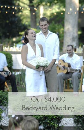 Our $4000 backyard wedding (where we got the food, china, decor, & all the things!) Backyard Wedding Food, Wedding Backyard Reception, Yard Wedding, Young House Love, And So It Begins, Party Deco, Wedding Budget, I'm With The Band, Casual Wedding