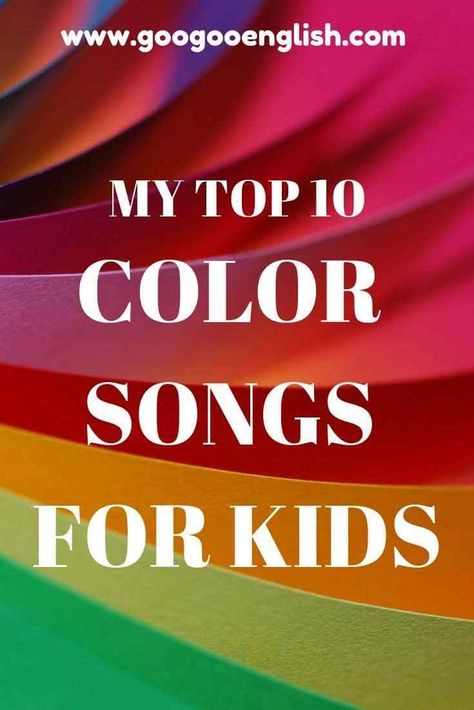 EFL ESL Color Songs for Kids | My Top 10 Color Songs For Toddlers, Color Songs Preschool, What Color Am I, Number Song, Red Song, Kindergarten Music, Kindergarten Colors, Songs For Toddlers, Super Simple Songs