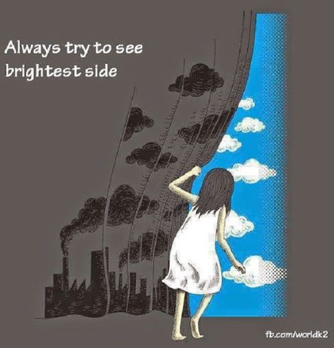 Always try to see the bright side life quotes quotes quote life life quote inspirational quote inspiring quote wisdom quote Best Inspirational Quotes, Art And Illustration, Bright Side, Worlds Of Fun, 그림 그리기, The Sky, Cute Art, Blue Sky, Illustration Art