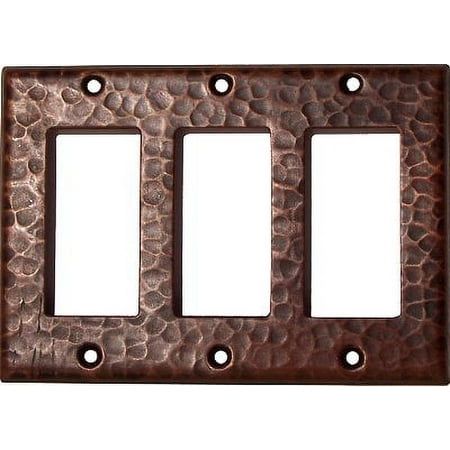 Triple Decora Hammered Copper Switch Plate. This switch plate will enhance your Southwestern style home. The Mexican copper-smiths that created this switch plate use ancient techniques that have been inherited to them throughout the centuries. This copper Copper Light Switch Covers, Southwestern Style Home, Southwest House, Ancient Techniques, Light Switches, Copper Lighting, Fine Craft, Hammered Copper, Switch Plate