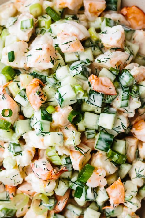 Cucumber Shrimp, Shrimp Salad Sandwich, Cold Shrimp, Ways To Cook Shrimp, Shrimp Salad Recipe, Cooked Shrimp Recipes, Cook Shrimp, Best Easy Dinner Recipes, Sea Food Salad Recipes