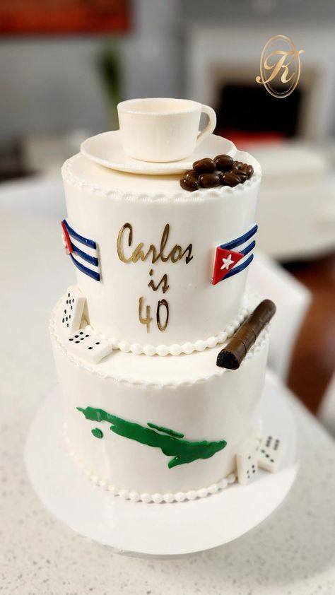 Instagram:Kddesign_decoration Havana Cake, Cuban Cake, Havana Nights Party, Havana Nights, Theme Cake, Cake Decor, Party Night, Themed Cakes, Amazing Cakes