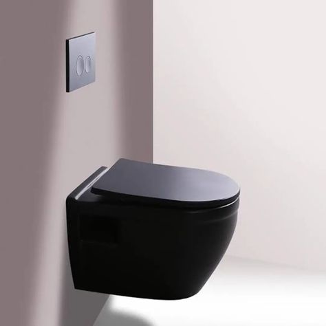 Black Round pan Executive concealed toilet Enhance your bathroom with the sleek and modern Black Round Pan Executive Concealed Toilet. Featuring a sophisticated round design and concealed installation, this toilet combines contemporary aesthetics with exceptional functionality. @oniks365ng wares is your stop. #oniks365ng #elegantspaces #oniks365wares #BathroomGoals #MondayMotivation #buildingsales #arewafamily #trendingreels #explorepage #luxury #realestate #bathroomwares #bathroomaccessor... Cloakroom Wc, Guest Ensuite, Bathroom Sanitary Ware, Floating Toilet, Grey Toilet, 2024 Bathroom, Small Bathroom Design Ideas, Bathroom Wall Tiles, Bathroom Sanitary