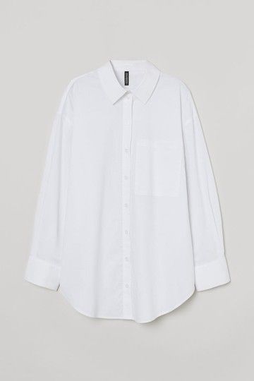 Oversized Poplin Shirt, Capsule Wardrobe Essentials, Calf Length Dress, Winter Capsule Wardrobe, Men's Clothes, Woven Cotton, Oversized Shirt, White Long Sleeve, Fashion Company