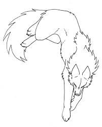 Wolf Body Base Drawing, Wolf Drawing Reference, Wolf Line Art, Wolf Lineart, Printable Anime Coloring Pages, Wolf Drawing Easy, Wolf Base, Wolf Anime, Wolf Poses