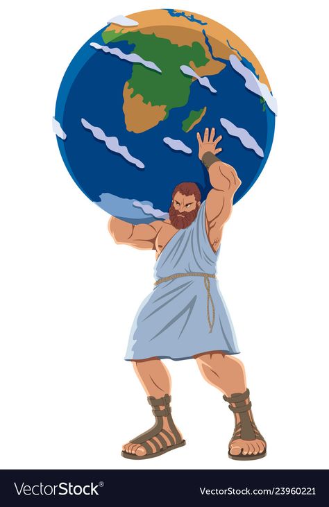 Atlas Holding The World, Holding The World, Greek Gods And Goddesses, Earth Globe, Greek And Roman Mythology, Greek Mythology Art, Greek Culture, Roman Mythology, Mythology Art