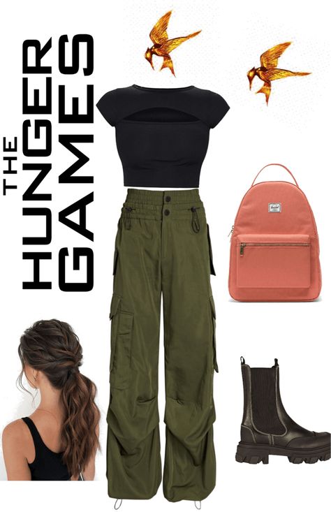 Hunger Games Fashion Inspired Outfits, The Hunger Games Inspired Outfits, Hunger Games Outfits Arena, Hunger Games Oc Outfits, Hunger Games Cosplay, Hunger Games Clothes, Hunger Games Outfit Ideas, Hunger Games Inspired Outfits, Katniss Everdeen Outfit