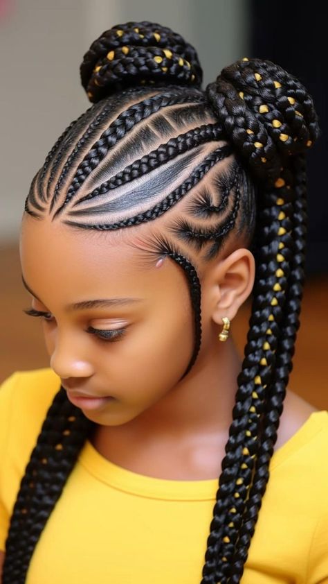 #braids #inspiration Latest Hair Braids, Cornrows Natural Hair, Twisted Hair, Kids Braids, Braided Hairstyles For Black Women Cornrows, African Hair Braiding Styles, Afrikaanse Mode, Braids Hairstyles Pictures, Braided Cornrow Hairstyles