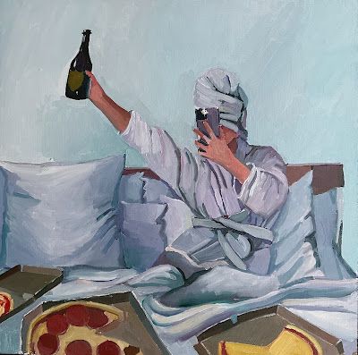 Champagne and Pizza | ERIKA LEE SEARS Pizza And Champagne, New Mommy, Make Art, Art Diy, Beautiful Art, Illustration Design, Champagne, Pizza, Art Design