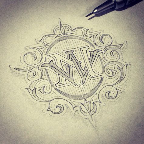 NW monogram logo on Behance Sweet Typography, Wood Monogram, D Logo, Norwegian Wood, Logo Letter, Name Tattoos, Sketch Ideas, Monogram Logo, Letter Logo