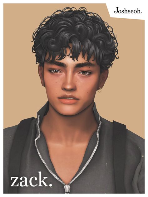 Sims Cc Men Hair Curly, Sims 4 Mens Curly Hair, Sims 4 Cc Curly Hair Male Alpha, Sims Mens Hair, Sims Guy Hair, Boys Hair Sims 4 Cc, Sims 4 Edgar Cut, Cc Male Hair Sims 4, The Sims 4 Cc Men Hair Curly