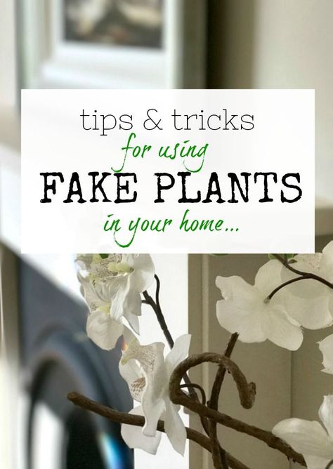 Fantastic ideas for how, when and why I should be using fake plants / artificial plants in my home. Loving these tips! will definitely use.... How To Use Fake Plants For Decor, How To Make Fake Plants Look Real, Plants Indoor Ideas, Plants Tips, Cheap Artificial Plants, Dark Rooms, Artificial Plant Arrangements, Organisation Tips, Artificial Plants Decor