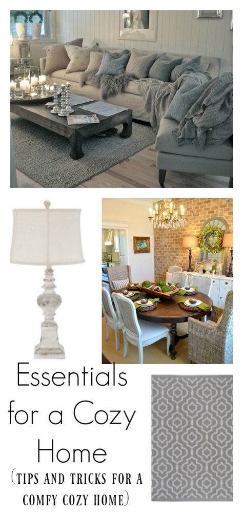 Essential Elements for a Cozy Home {Creating the Right “Feel”} Comfy Cozy Home, Casa Vintage, Baby Shower Decor, Decor Essentials, Cozy Home, Comfy Cozy, Cozy Living Rooms, Home Decor Tips, Home Hacks