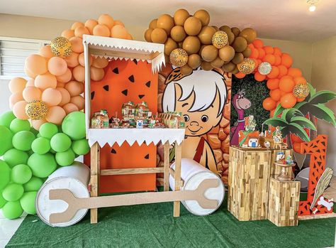 Flintstones Birthday Party Decoration, Flinstones Bam Bam Birthday Party, Bambam Party Ideas 1st Birthdays, Flinstones Party Decorations, Bam Bam Birthday Party Decoration, Bam Bam Baby Shower Theme, Flinstones Birthday Party Ideas, Flintstone First Birthday, Bam Bam Flintstones Party