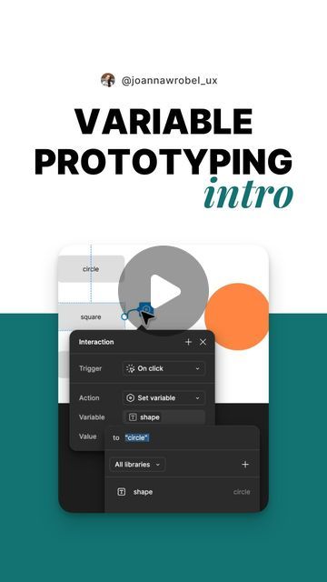 Joanna Wróbel on Instagram: "Sign up to my newsletter to get updates on the VARIABLES COURSE I'm building. Link in my bio ✨

A very basic intro to variable prototyping in Figma. 
Follow me for more 

#ux #uxdesigner #figma #prototyping #uiux #uidesign #interactiondesign 

Let me know if it was helpful and answer the poll: when it comes to variable prototyping tutorials, I..." Figma Prototype Tutorial, Ancient Knowledge, Interactive Design, Ux Design, Instagram Sign, Ui Design, Follow Me, Sign Up, Let Me