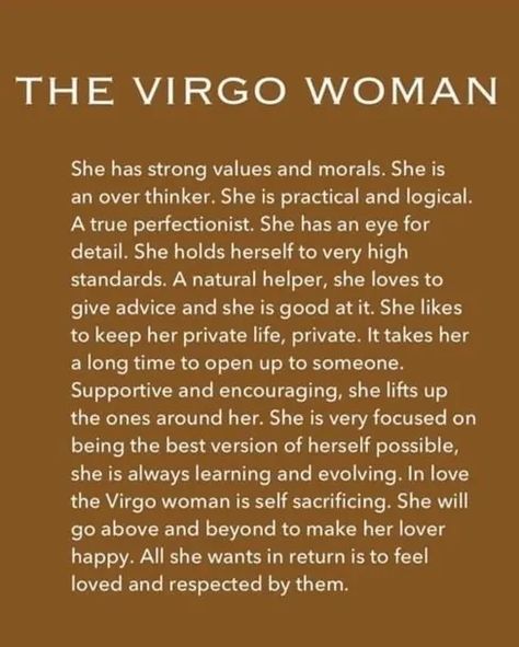 Virgo Emotions, August Virgo, Virgo Things, Virgo Relationships, Virgo Stuff, All About Virgo, Virgo Woman, Virgo Personality, Virgo Girl