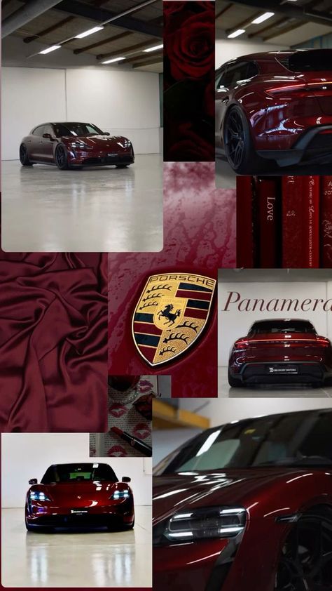 Red Porsche Panamera, Wine Red Porsche, Cherry Red Porsche, Dark Red Porsche, Cherry Red Car, Porsche Mom, Range Rover Mom, Pilates Mom, Mom Cars