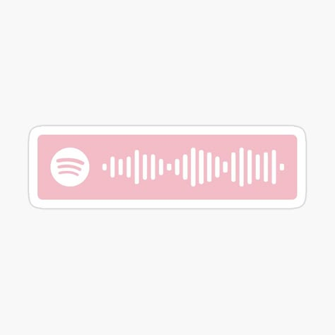 Red Spotify, Spotify Code Sticker, Spotify Codes, Aesthetic Spotify, Pink Music, Spotify Code, Music Stickers, Photo Wall Collage, Aesthetic Songs