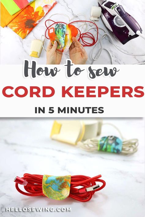 Cord Keepers To Sew, Cord Wrap Diy, Hello Sewing, Make Your Own Fabric, Learn Sewing, Cord Keeper, Mood Happy, Sewing To Sell, Gift Making