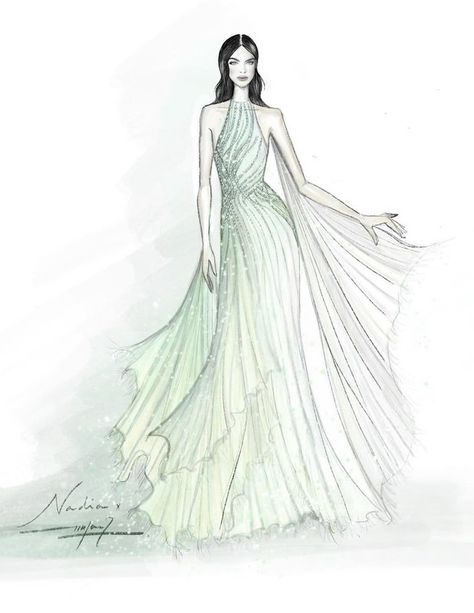 Nadia Ferreira, Dayana Mendoza, Holly Nichols, Fashion Library, Net Gowns, Fashion Illustration Tutorial, Fashion Design Sketch, Fashion Drawing Tutorial, Dress Design Drawing