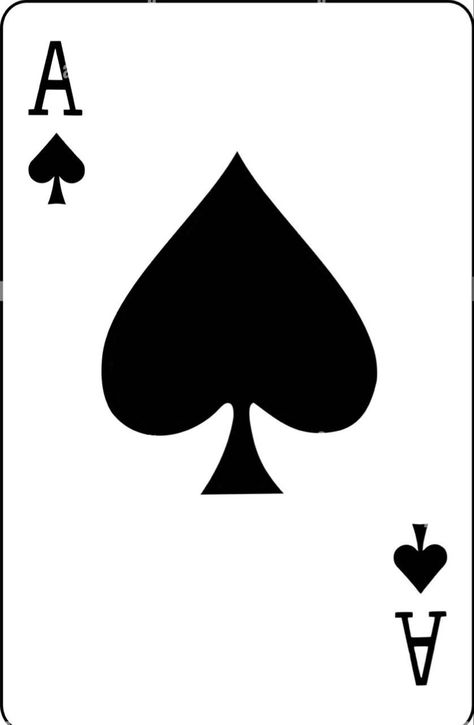 Black And White Playing Cards, Ace Of Spades Card, African Logo, Poker Tattoo, Casino Cards, Ace Of Spades Tattoo, Casino Tattoo, Aces And Eights, Spade Tattoo