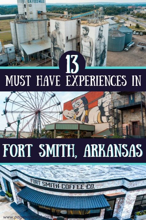 You're sure to find the history of Fort Smith, Arkansas charming and these places to visit, eat, and stay are perfect for your weekend trip to Fort Smith!  #FortSmith #Arkansas #NorthwestArkansas #UnitedStates Arkansas Road Trip, Arkansas Vacations, Usa Trips, Fort Smith Arkansas, Arkansas Travel, Hot Springs Arkansas, Weekend Adventures, Fort Smith, American Travel