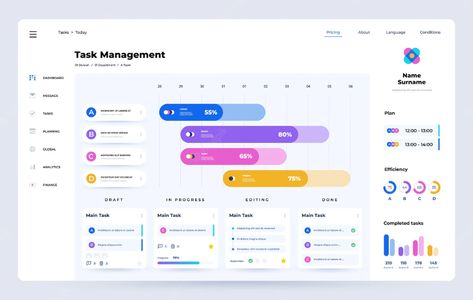 Schedule Ux Design, Project Schedule Design, Project Dashboard Design, Time Schedule Design, Project Timeline Design, Timeline Ui Design, Task Management Ui, Timeline Web Design, Dashboard Design Inspiration