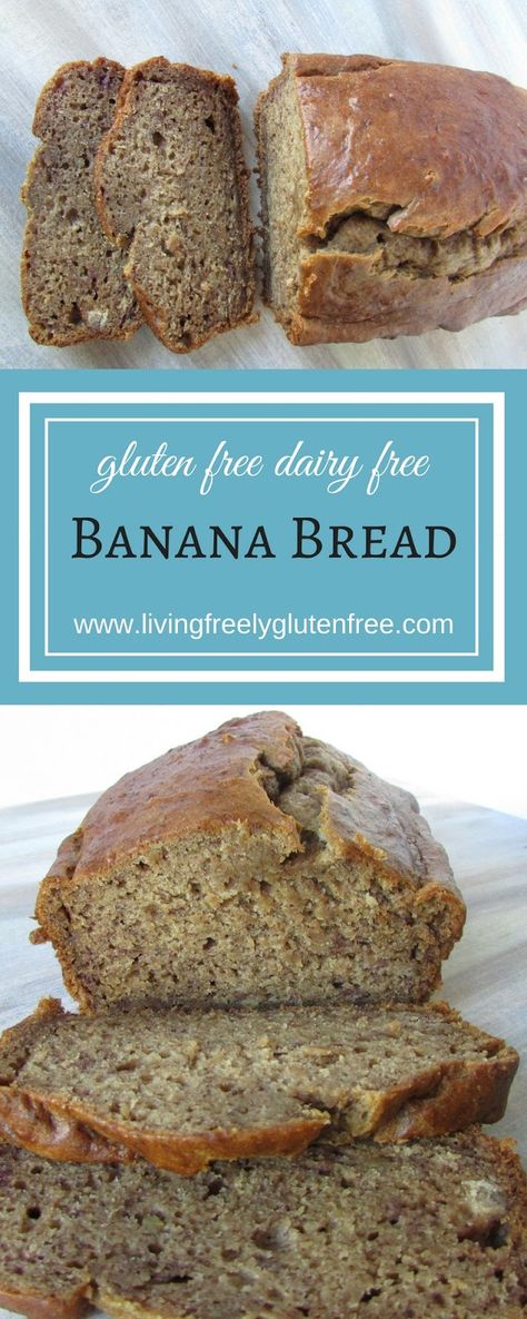 Banana Bread Gluten Free, Dairy Free Banana Bread, Bread Gluten Free, Gluten Free Beauty Products, Lactose Free Diet, Gluten Free Banana Bread, Easy Banana Bread Recipe, Best Gluten Free, Gluten Free Banana