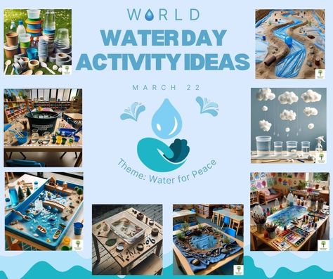 𝐅𝐑𝐄𝐄𝐁𝐈𝐄𝐒-𝐖𝐨𝐫𝐥𝐝 𝐖𝐚𝐭𝐞𝐫 𝐃𝐚𝐲 𝐢𝐝𝐞𝐚𝐬 𝐟𝐨𝐫 𝐅𝐫𝐢𝐝𝐚𝐲! World Water Day Activities, Save Water Activities, Save Water Activities For Kids, Water Pollution Activities, Under The Sea Pollution Activities, Pollution Activities, Water Scarcity, Learning Stories, World Water Day