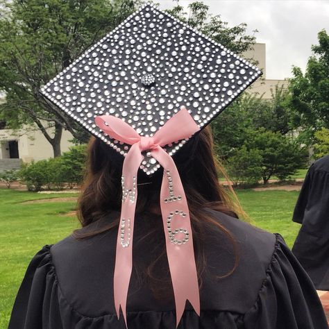 Bedazzled Graduation Cap, Spongebob Graduation Cap, Rhinestone Graduation Cap, Glitter Graduation Cap, Sharpay Evans, College Grad Cap Ideas, Grad Cap Decorated, Graduation Cap Decoration Diy, Diy Graduation Gifts