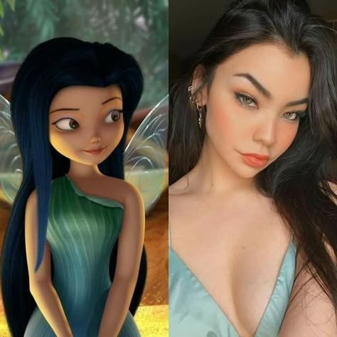 A girl wearing a green fairy costume dress with black hair Latina Costume Ideas, Scary Fairy, Animated Movie Characters, Aesthetic Vintage Outfits, Easy Cosplay, Outfit Costume, Couple Costume, Solo Costume, Pretty Halloween