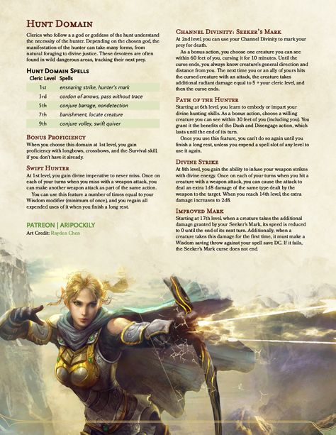 Dnd Nature Cleric, Dnd Cleric Domain, Cleric Homebrew, Nature Cleric, Cleric Domains, Dnd Subclasses, Dnd Cleric, Character Info, D D Classes