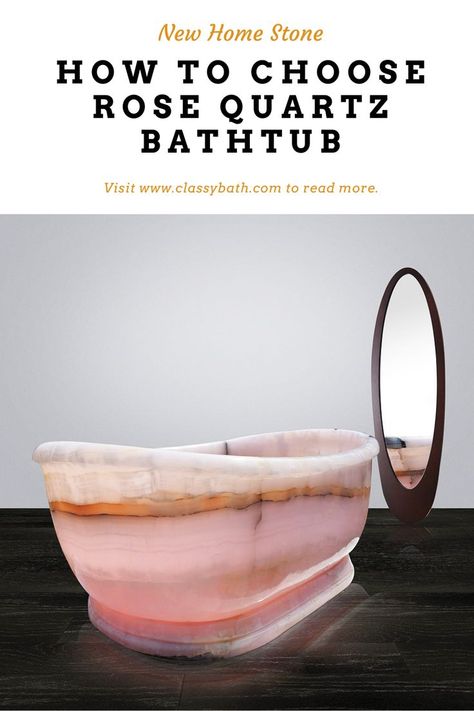 Rose Quartz Bathtub, Quartz Bathtub, Pink Bathtub, Crystal Bathroom, Marble Bathtub, Beautiful Bathtubs, Best Rose, Stone Bathtub, Hillside House