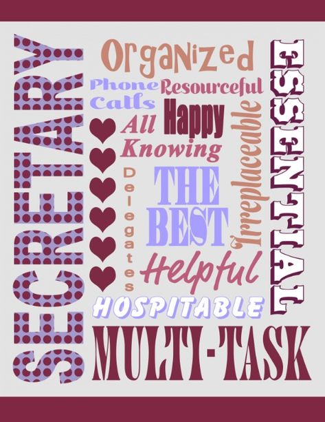 Secretary Appreciation Poster, Secretary Appreciation Ideas, Happy Secretary's Day Quotes, Happy Secretary Day, School Secretary Office, Secretary Quotes, Neck Fat Exercises, Secretary Office, Secretary's Day