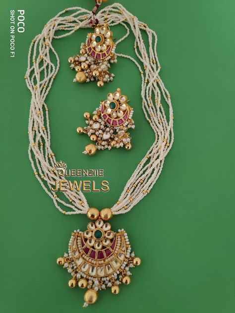 Jadau Sets, Mala Design, Jewellery Kundan, Jadau Jewellery, Rajputi Jewellery, Morning Video, Indian Wedding Jewelry Sets, Kundan Jewellery Set, Diamond Bracelet Design