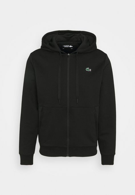 Lacoste Sport SPORTS ZIP-UP HOODIE - Zip-up sweatshirt - noir Lacoste Hoodie, Lacoste T Shirt, Hype Clothing, Lacoste Sport, Cool Outfits For Men, Sweat Hoodie, Clothing Men, Nike Tech, Outfits Men