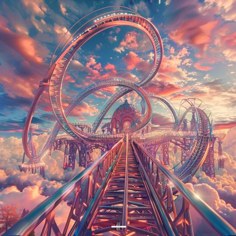 🎢✨ What if a roller-coaster was more than just a ride? Experience the excitement and thrills with these dynamic adventures. 🚗🎢 🔹 Leave a comment and share your favorite ride! Follow for more thrilling adventures. #RollerCoaster #Adventure #HighSpeedThrills #Twisting #AdrenalineFun #ThemeParkRides #ExcitingJourneys #aiArt #ThrillSeekers #RollerCoasterRide #DynamicAdventures #InnovativeArt #aiart #DigitalArt Roller Coaster Aesthetic, Image Prompts, Fair Rides, Writing Images, Pictures Of Christ, Roller Coaster Ride, Assemblage Art, Amusement Park, Roller Coaster