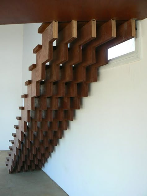 Interesting Stairs, Cool Stairs, Beautiful Staircases, Architecture Stairs, Stairs Wood, Functional Sculpture, Wooden Staircase, Beautiful Stairs, Interior Staircase