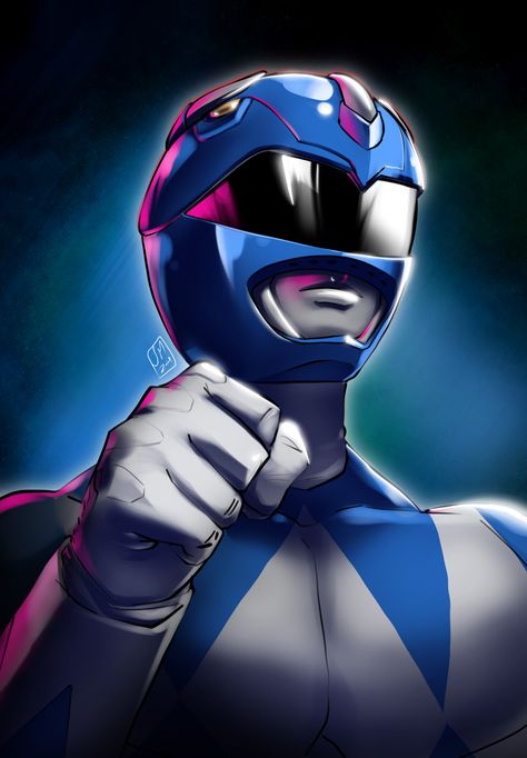 Cartoons 1990s, Japanese Series, Blue Ranger, Power Rangers Zeo, Power Rangers Fan Art, Power Rangers Art, Mighty Morphin Power Rangers, Geek Art, Power Ranger