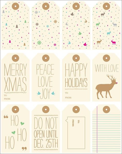 10 Printable Christmas Tags {Free} Christmas Tags Printable Free Templates, Tags Printable Free, Christmas Tags Printable, Free Printable Gift Tags, Free Gift Tags, Tags Printable, Free Christmas Printables, Holiday Gift Tags, Love Christmas