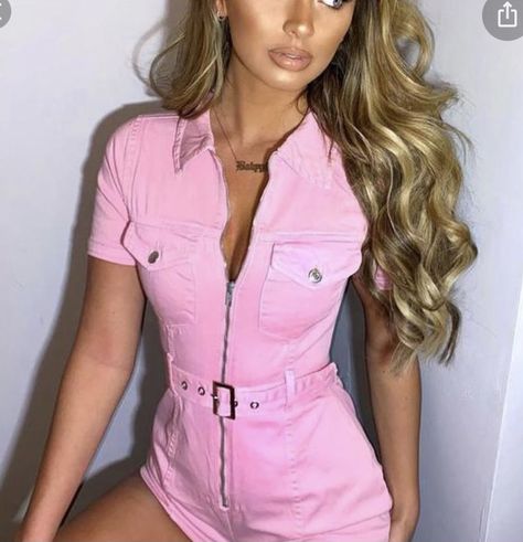 Safari Jumpsuit, Pink Playsuit, Jumpsuit Pink, Peach Pit, Y2k Fits, Jumpsuits Women, Women Jumpsuit, Vegas Outfit, Party Women