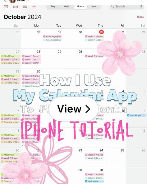 Lemon8 · Apple calendar app: iPhone tutorial · @Destan✨ Apple Calendar Organization, Iphone Tutorial, Apple Calendar, Calendar App, Calendar Organization, Open App, Planner Paper, How To Plan, Iphone