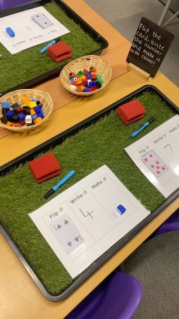 Reception Math Activities, Early Years Literacy, Early Writing Activities, Ks1 Activities, Maths Stations, Number Formation Activities, Maths Challenges, Eyfs Planning, Early Years Activities