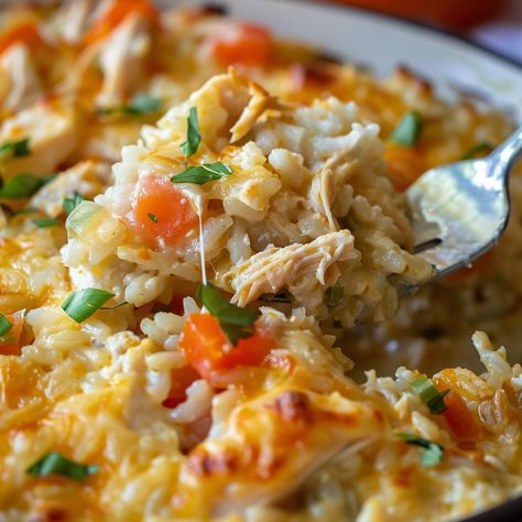 Crack Chicken and Rice Casserole Recipes Broccoli, Chicken And Rice Casserole, Homemade Comfort Food, Chicken Rice Casserole, Rice Casserole Recipes, Flavorful Vegetables, Cheesy Casserole, Chicken And Rice, Cook Chicken Breast